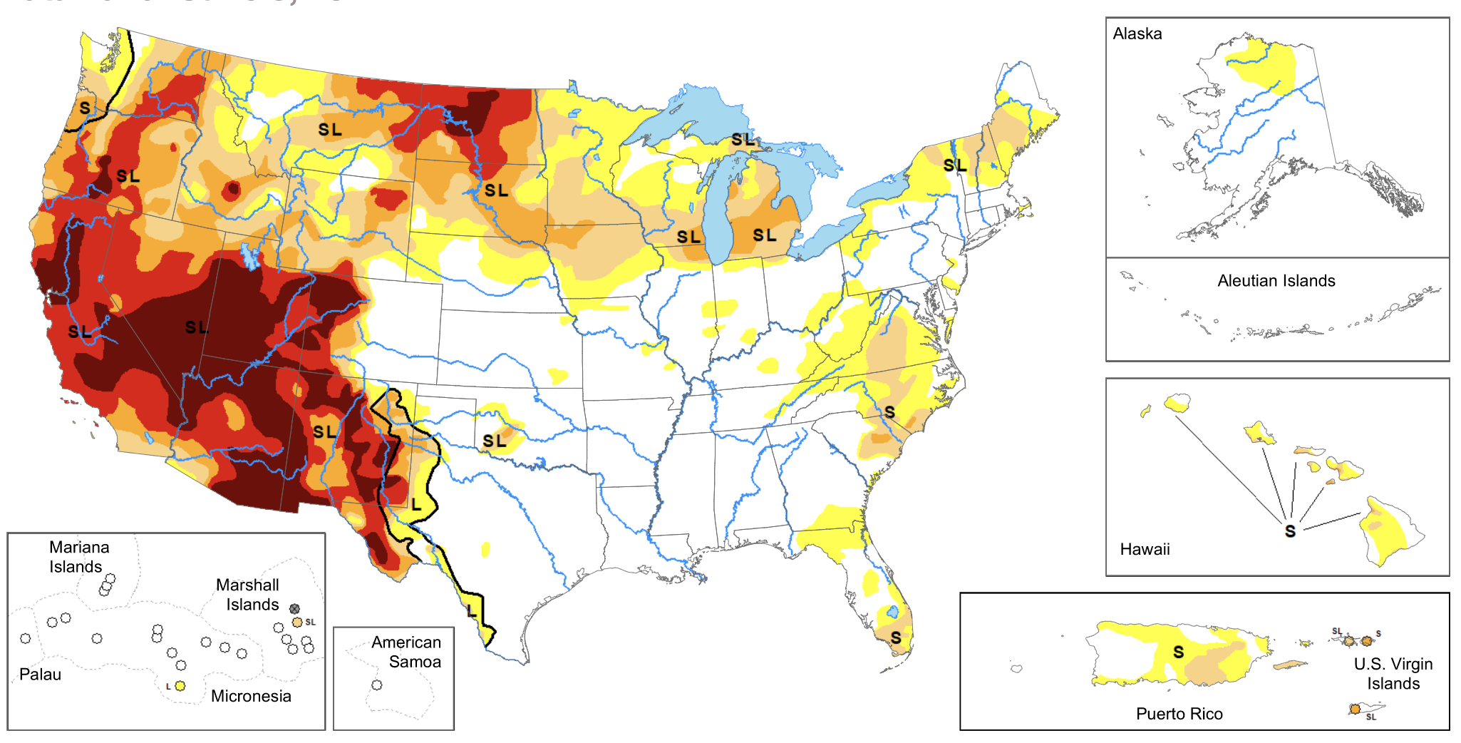 资料来源:美国2021年6月干旱监测